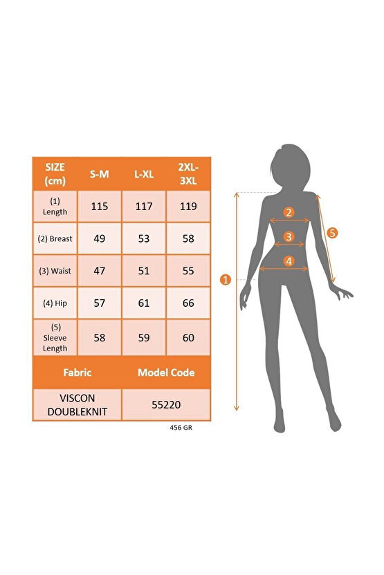 MDB Kadın Uzun Kollu önden Fermuarlı Maxi Viskon Iki Iplik Elbise