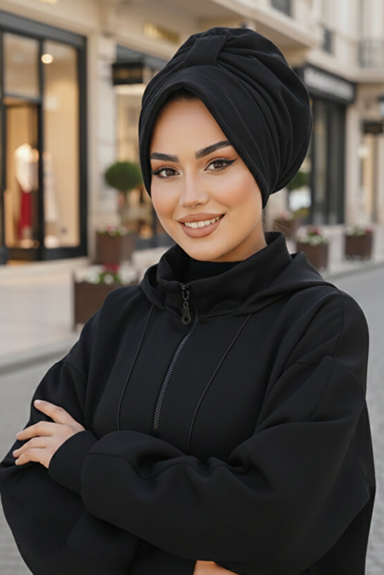 Siyah Dolgulu Şapka Bone