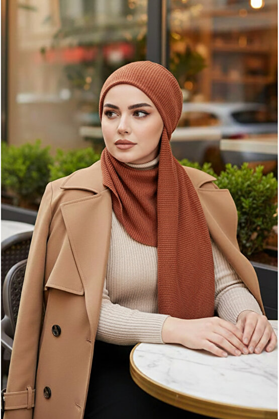 Taba Kışlık Kelebek Bone Şal