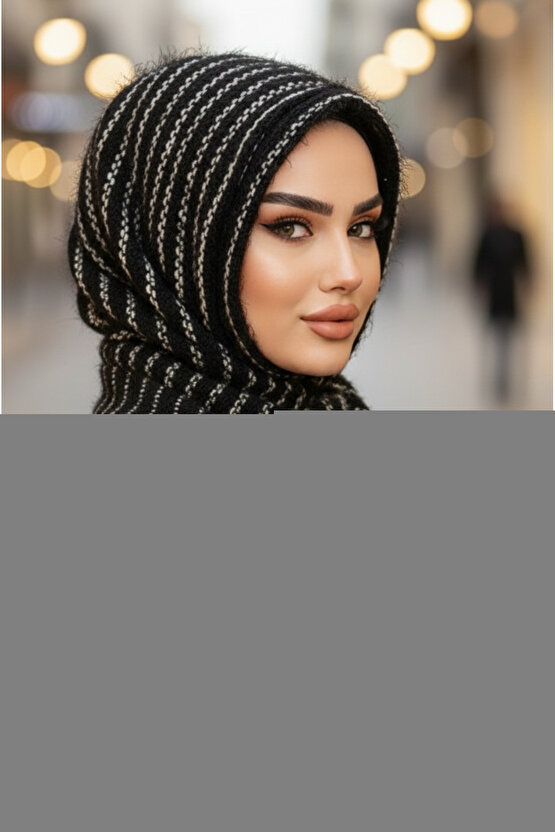 EQURİ Kadın Uzun Kollu önü Açık Desenli şardonlu Dalgıç Ceket