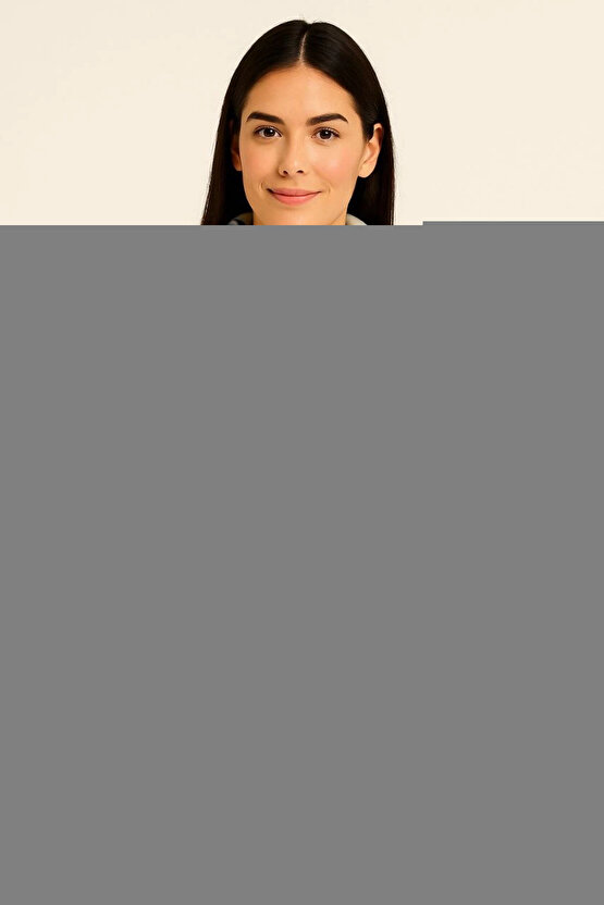 Antrasit Bürümcük Önü Bağlamalı Kimono Tunik  Likralı Ütü İstemezKumaş