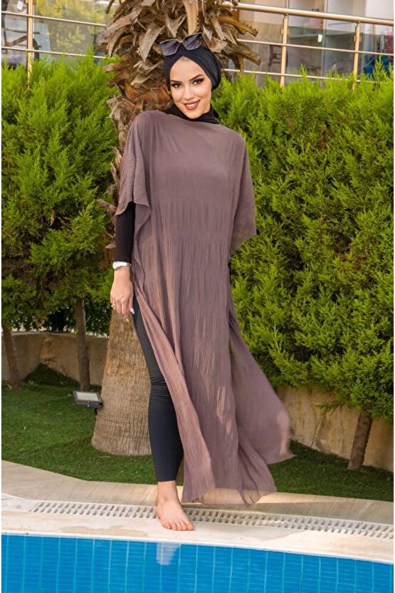 Vizon Desenli Tesettür Pareo