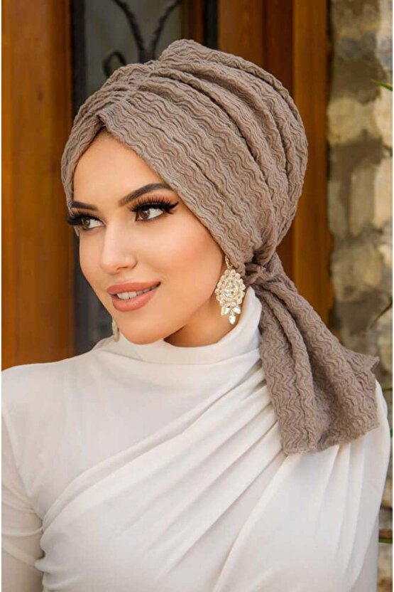 Taş Rengi Tokalı Bone