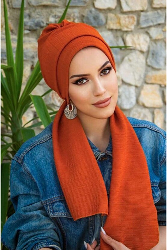 Taba Krınkıl Atkılı Tesettür Bone