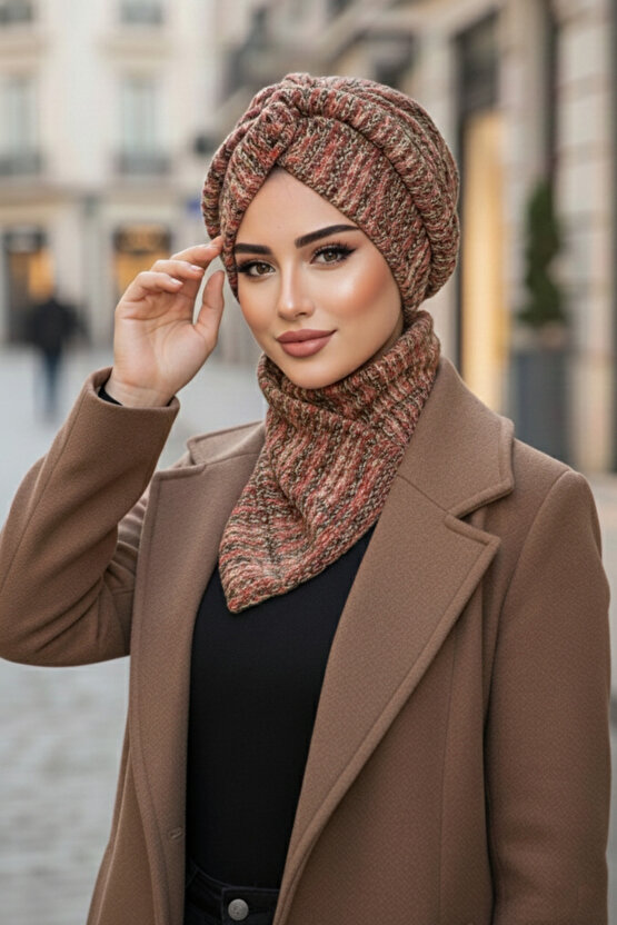 Taba Triko Kışlık Burgu Bone Ve Etol Takım