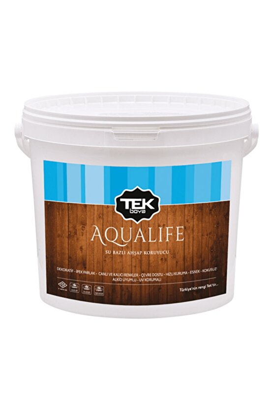 Aqualıfe Su Bazlı Ahşap Koruyucu 2,5 Lt Açık Meşe