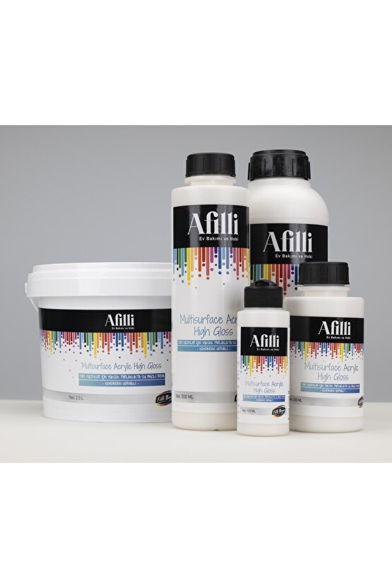Afilli Multisurface Akrilik Parlak 120 ml Kırık Beyaz
