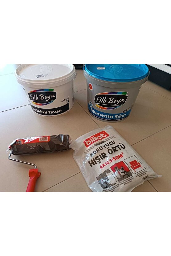 Fırsat Paketi (Tavan Duvar Boyası Rulo ve Koruma Örtüsü)