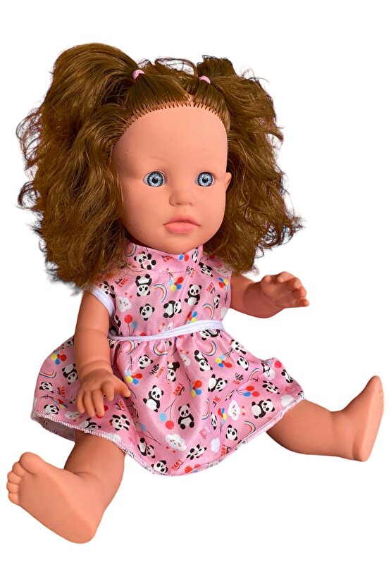 Sakura Türkçe Konuşan Kahverengi Saçlı Et Bebek Oyuncak (35 CM)