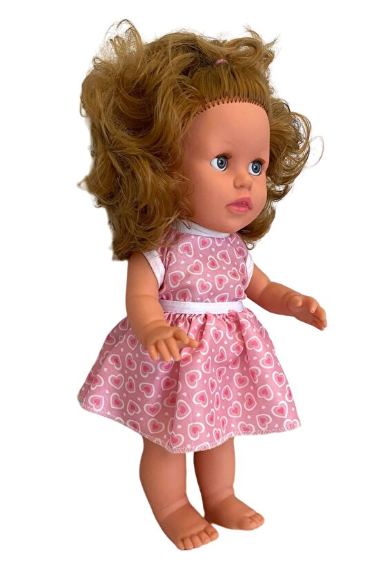 Sakura Kutulu Türkçe Konuşan Kahverengi Saçlı Et Bebek Oyuncak (35 CM)