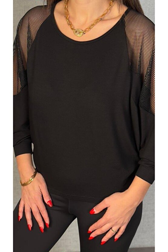 Kadın Omuzları File Detay Fakir Kol Bluz