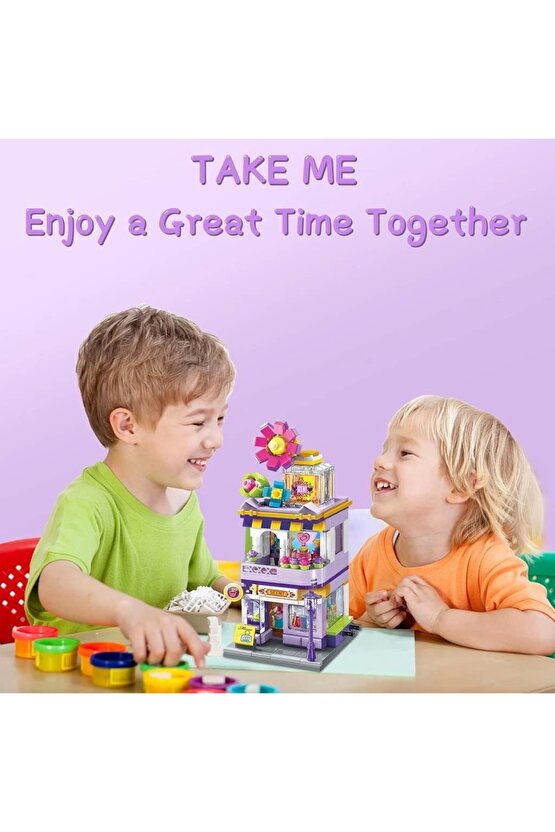 Mikro Blok Parfüm Dükkanı 306 Parça - Lego Setleri - Keeppley Mini Lego - Dükkan Lego - Keeppley Leg