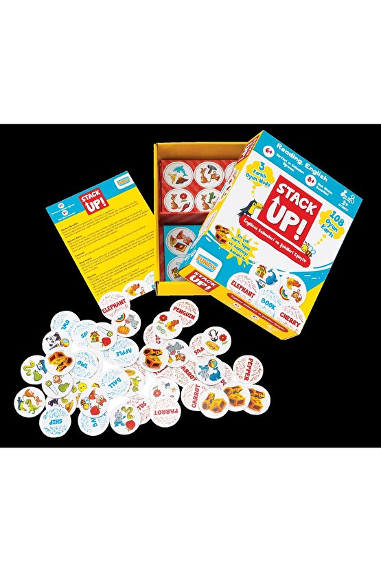 Stack Up İngilizce Öğreniyorum! - İngilizce Aktivite Oyunu - İngilizce Kelime Oyunu - Akıl Oyunu Zek