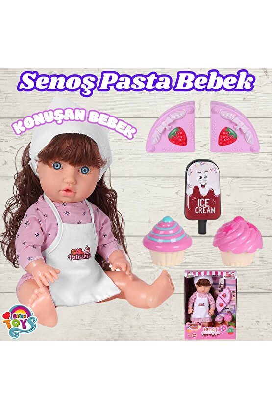 Senoş Pasta Yiyor - Türkçe Konuşan Senoş Et Bebek - Konuşan Bebek - Senoş Bebek - Pasta Et Bebek - K