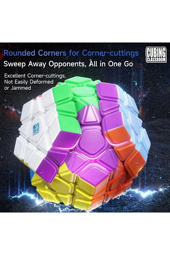 Orijinal MoYu Meilong Megaminx Manyetik Küp - Moyu Speed Cube - Moyu Megaminx Zeka Küpü - Zeka Küpü