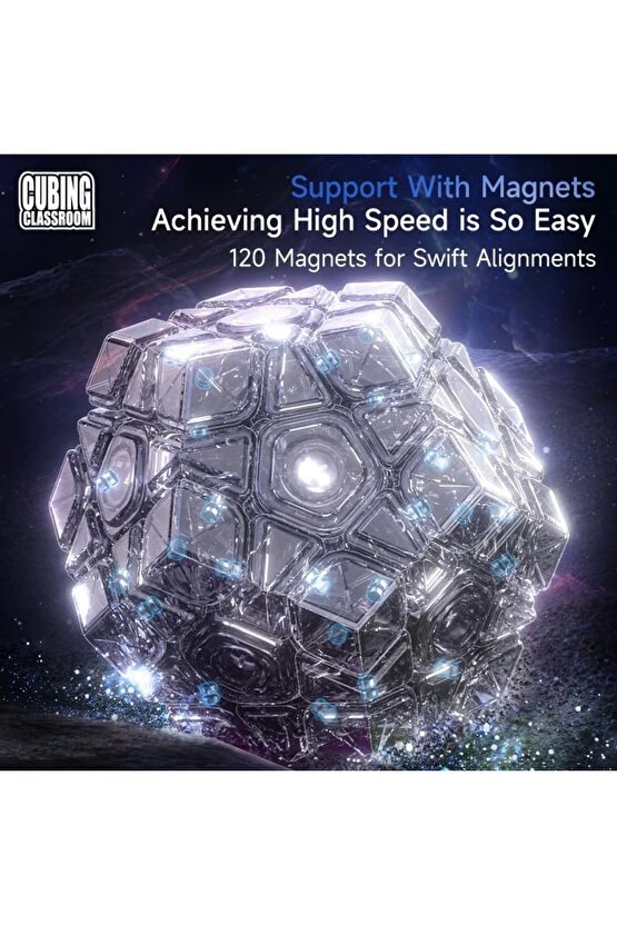 Orijinal MoYu Meilong Megaminx Manyetik Küp - Moyu Speed Cube - Moyu Megaminx Zeka Küpü - Zeka Küpü