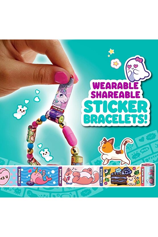 Sticki Rolls Sticki Yedek Bant - En İyi Kendin Yap Çıkartma Takı Seti - Takı Setleri - Çıkart Yapışt