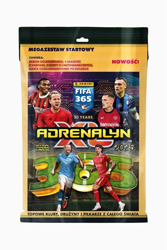 Panini FIFA 365 Adrenalyn XL 2025 Mega Başlangıç Paketi - Futbolcu Kartları - Trading Oyuncu Kartı