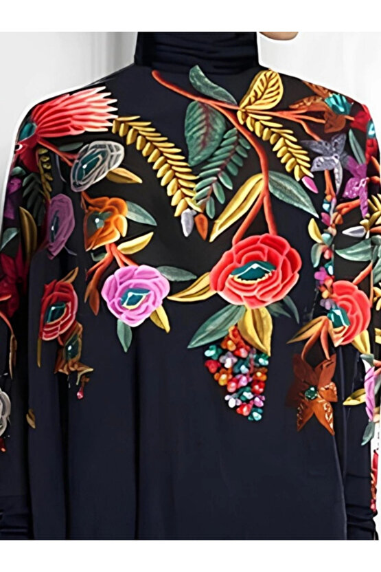 Kadın Uzun Kollu Balıkçı Yaka Asimetrik Kesim Mikro Bluz