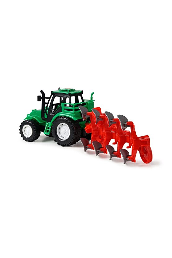 Pulluklu Traktör Seti - Motor Oyuncakları - Çiftlik Seti - Traktör Oyuncakları - Çiflik Oyuncakları