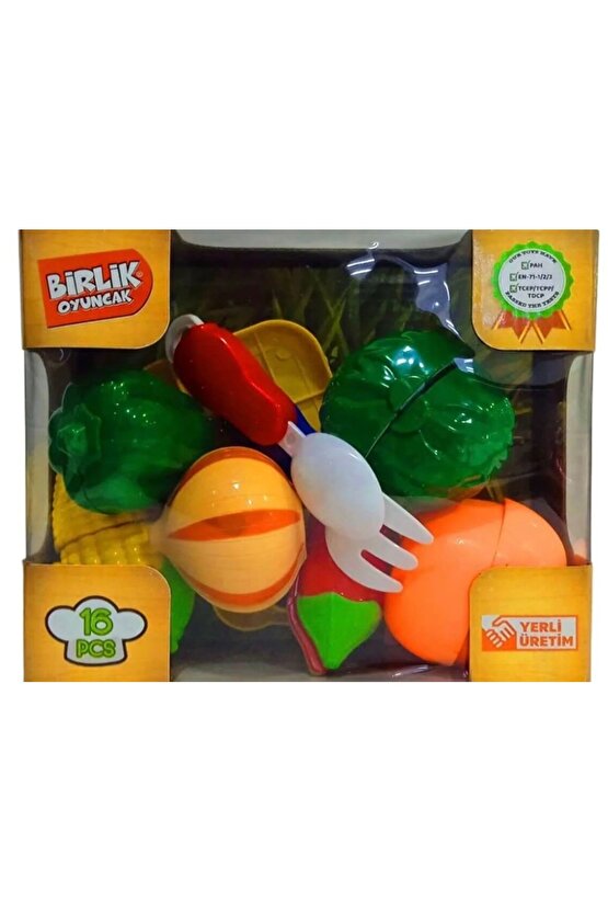 Urt007-kutu-1abc Kesilebilen Sebze - Meyve 16 Parça