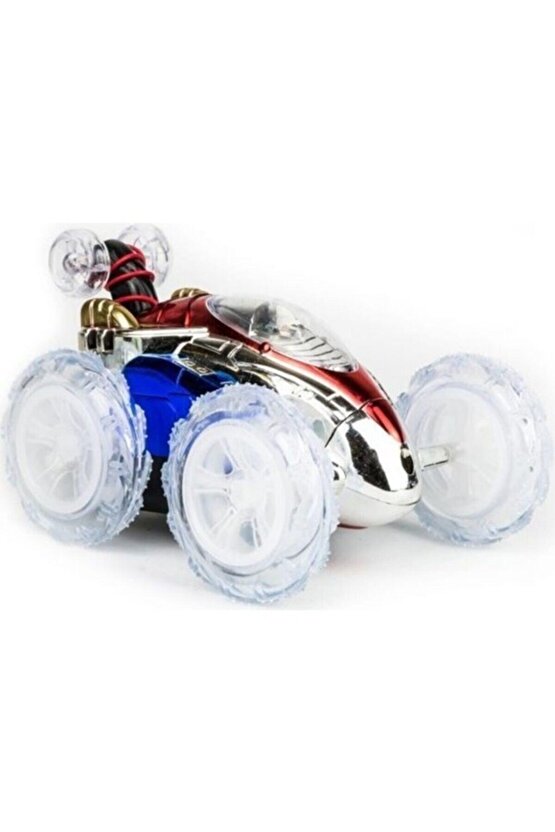 Uzaktan Kumandalı Takla Atan Işıklı Akrobat Oyuncak Araba Yeşil Renk Dasher Mg