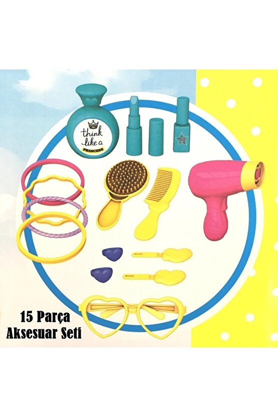 Kız Cocuk Oyuncakları Egitici Oyun Niloya Oyuncak Güzellik Masası Aynalı Eğitici Oyuncak Kuaför Seti