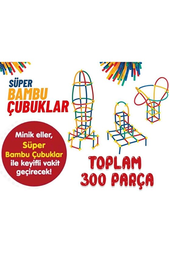 Bambu Çubuklar 300 Parça