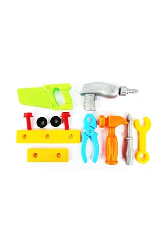 Çantalı Oyuncak Tamir Seti Kilitli Power 12 Parça