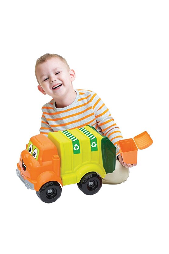 Benim Ilk Çöp Kamyonum - Araç Seti - Inşaat Seti - Inşaat Arabaları - Kamyon - Kepçe