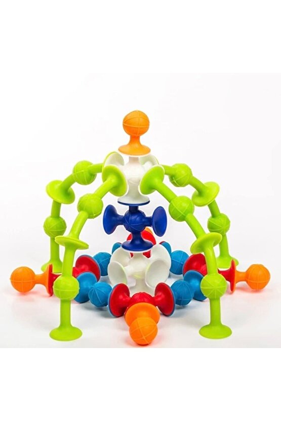 Vakum Molekül 50 Parça Yapı Taşları Fidget Duyusal Eğitici Oyuncak Lego - Vakumlu Lego - Molekül