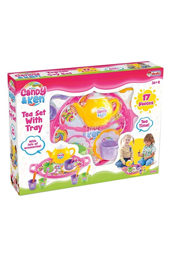 Candy & Ken Tepsili Çay Seti - Mutfak Setleri - Ev Oyuncak Setleri