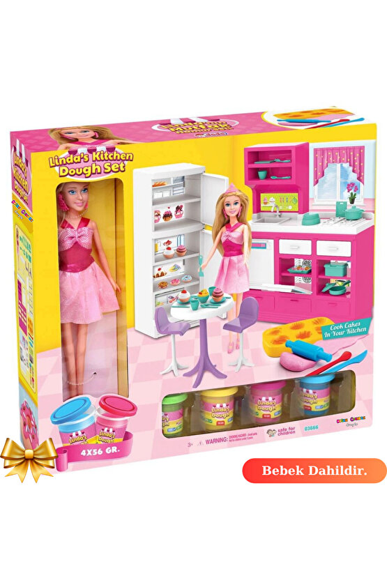 Lindanın Mutfak Hamur Seti - Mutfak Oyuncak - Mutfak Seti - Barbie Mutfak Hamur Seti
