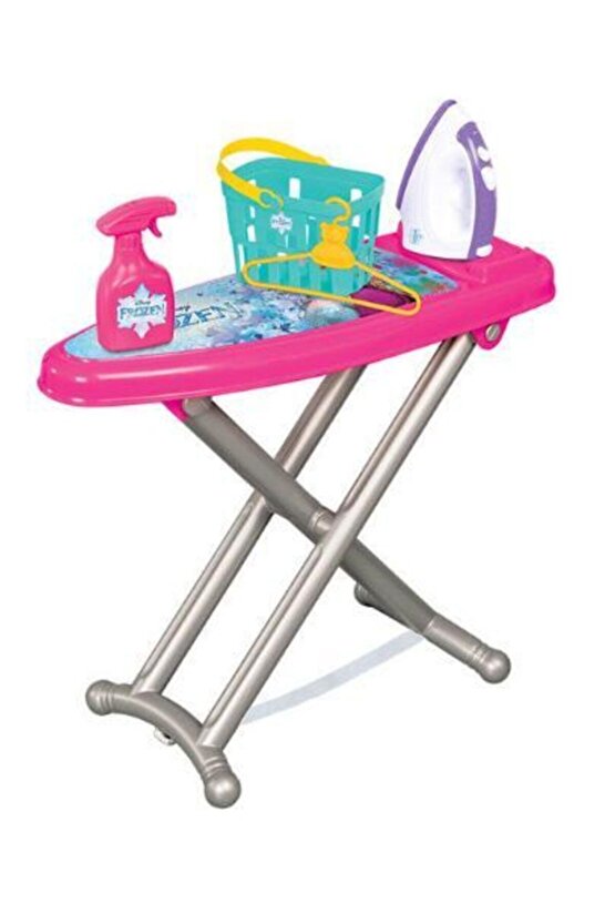 Frozen Oyuncak Temizlik Arabası ve Karlar Ülkesi Oyuncak Ütü Masası Eğitici Oyuncak Set Depomiks