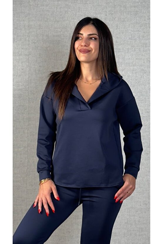 EQURİ Kadın Uzun Kollu Kapüşonlu Ikili Takım