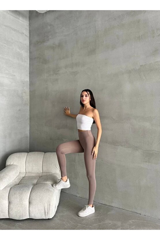 Kadın Yüksel Bel Korse Detay Toparlayıcı Tayt