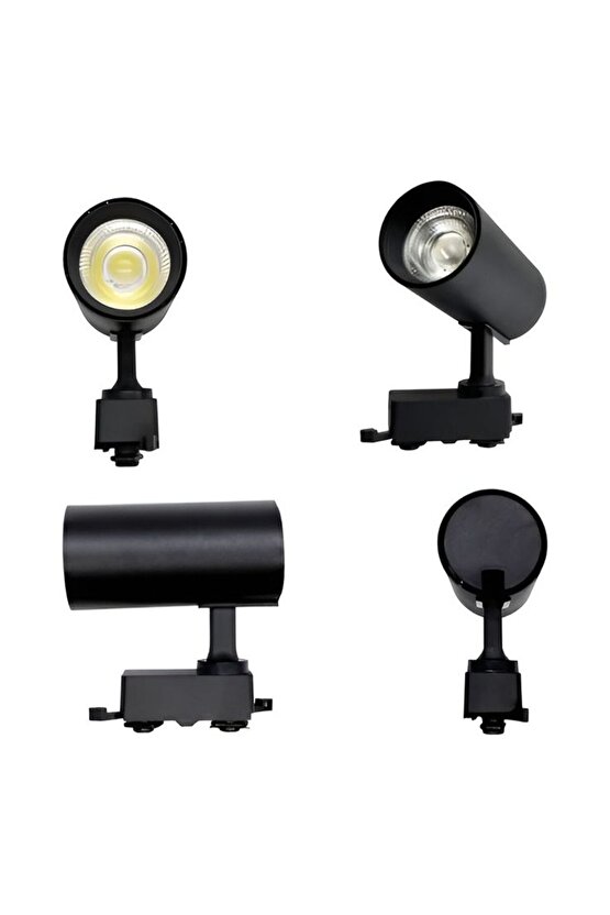 Alüminyum Gövde 30 Watt 4000 Kelvin Ilık Beyaz Ledli Çok Kaliteli Ray Spot , Led Armatür (Ray Hariç)