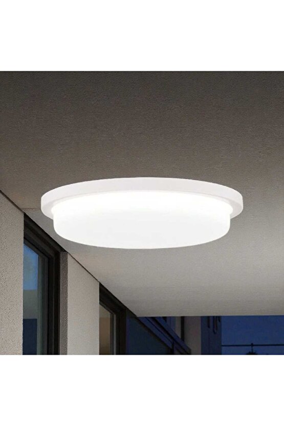 36 Watt Beyaz Işık Ledli İç ve Dış Mekan 3200 Lümen Plastik Tavan ve Duvar Armatürü, Led Tavan Aplik