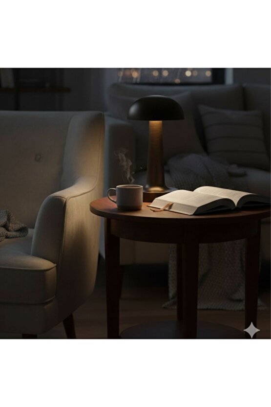 3 Kademeli, 3 Işık Modlu, Şarjlı, Dokunmatik Masa ve Gece Lambası, Cafe, Bar, Restorant Masa Lambası