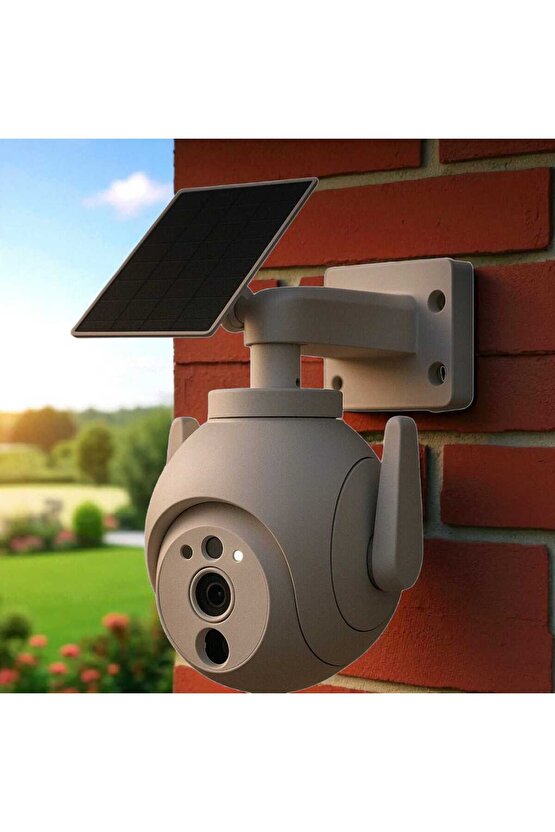 Güneşe Enerjili, Kaliteli Solar Dış Mekan Akıllı Kamera, Arıcı, Çiftçi, Çoban Kamerası, Full HD 3 MP
