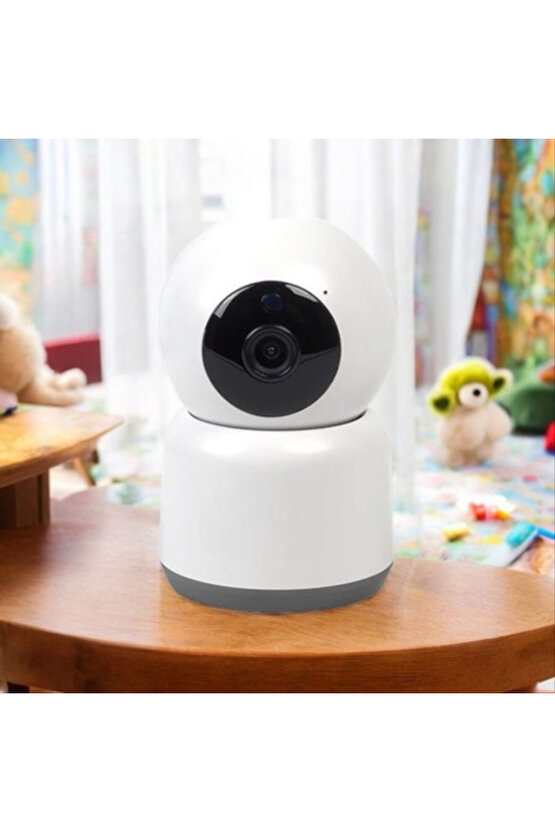 360 Derece Dönebilen Full HD - 1080P Wi - Fi Akıllı IP Kamera Bebek Odası, Salon, Güvenlik Kamerası