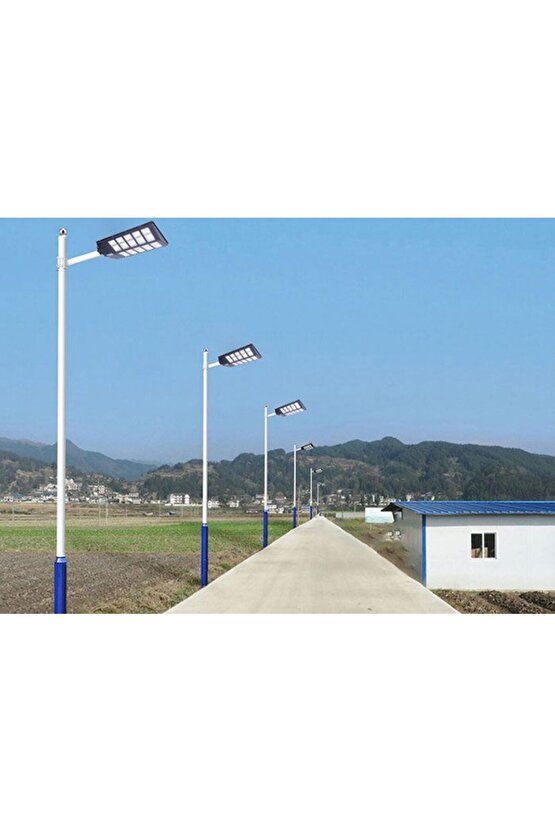 900 Watt Çok Kaliteli, Kumandalı, Güneş Enerjili, Fotoselli, Sensörlü, 3 Modlu Solar Bahçe Armatürü