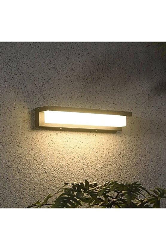 Elektrikle Çalışır, 24 Watt 3000 Kelvin İç ve Dış Mekan, Kapı Girişi, Çok Şık Bahçe Duvar Led Aplik