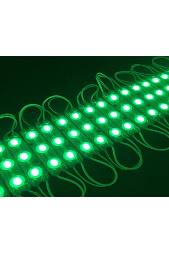 20 Adet 5 Watt YEŞİL Işık IP65 Modül Led, 10 Adet Magnetli, Çok Kaliteli YEŞİL Işık Modül Led