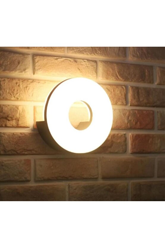 Elektrikle Çalışır, 10 Watt, 3000 Kelvin Led Aplik, İç ve Dış Mekan, Bahçe Duvar Armatürü, Led Aplik