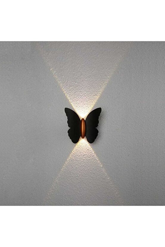 Elektrikle Çalışır, 6 Watt GÜN IŞIĞI Ledli Kelebek Duvar Aplik İç ve Dış Mekan IP65 Led Duvar Aplik