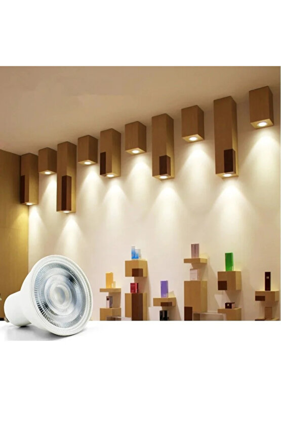 1 Adet 7 Watt, 4000 Kelvin, Çok Kaliteli Gu10 Duy Led Ampul, Yüksek Lümen 4000 Kelvin Gu10 Duy Ampul