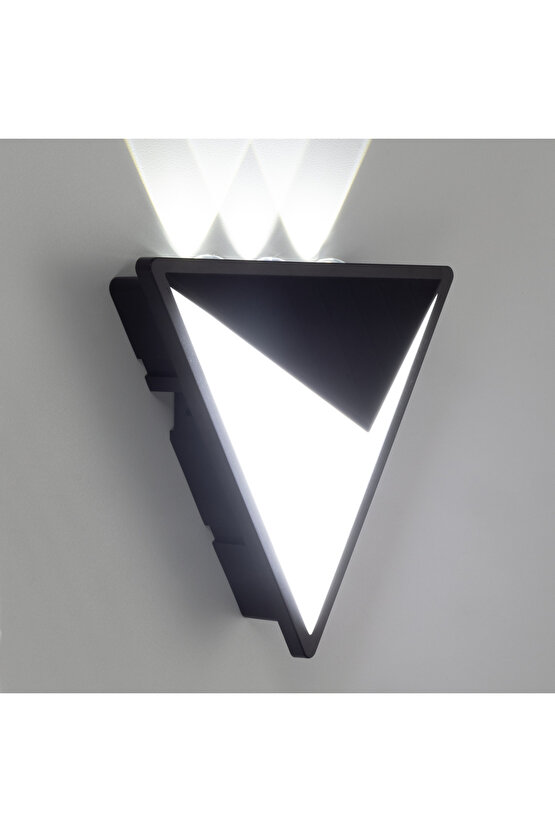 Elektrikle Çalışır, 15 Watt, 3000 Kelvin İç ve Dış Mekan Led Aplik, Bahçe - Villa Duvar Armatürü