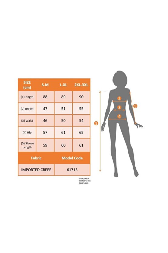 EQURİ Kadın Uzun Kollu V Yakalı Kısa Ithal Krep Elbise