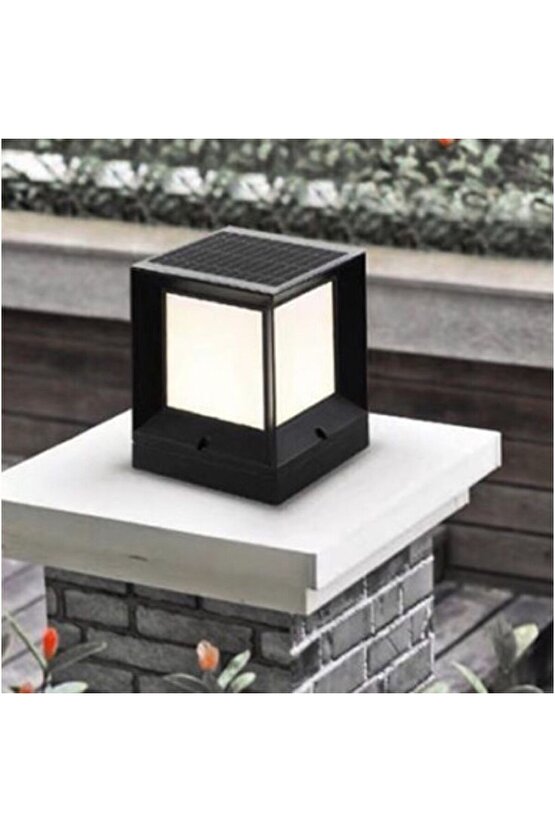 15 x 19 Cm, 30 Watt, Kumandalı, Güneş Enerjili ve E27 Duylu, 3 Işık Modlu Solar Küp Bahçe Armatürü